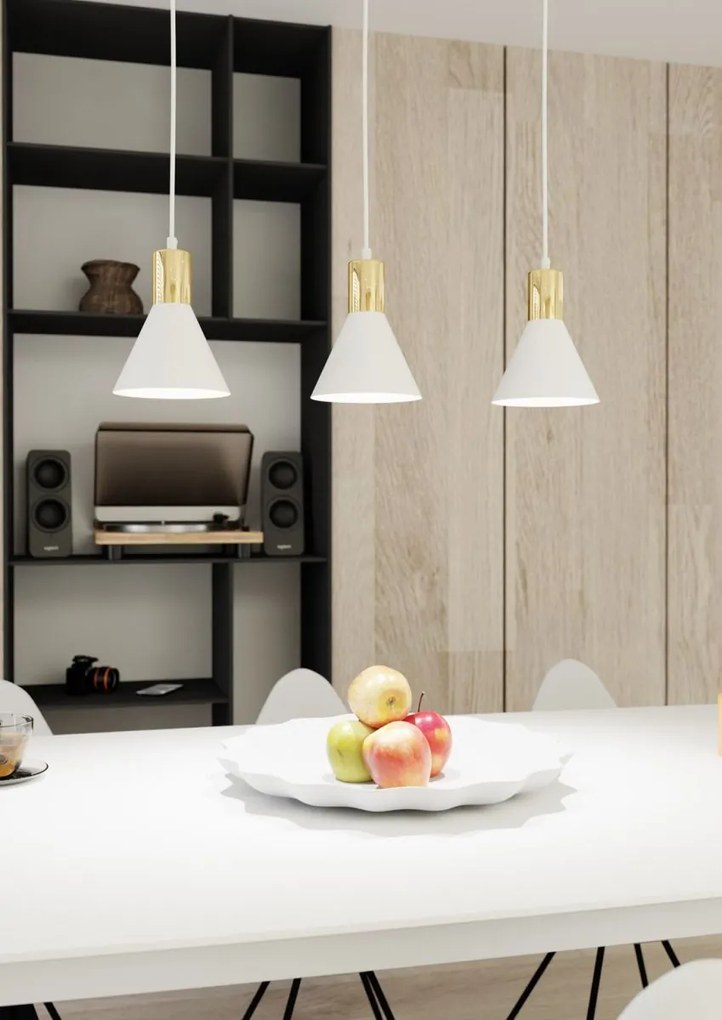 Emibig modern függeszték rosa fehér emi1389/3