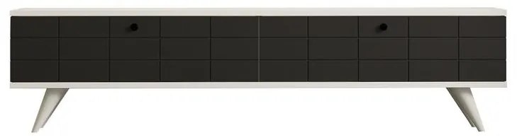 TV szekrény Alberi - Anthracite, White