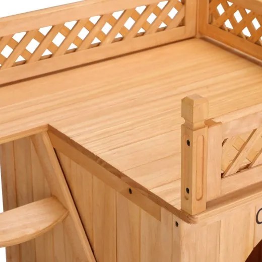 Cadoca® Macskaház erkéllyel 53x54x64 cm