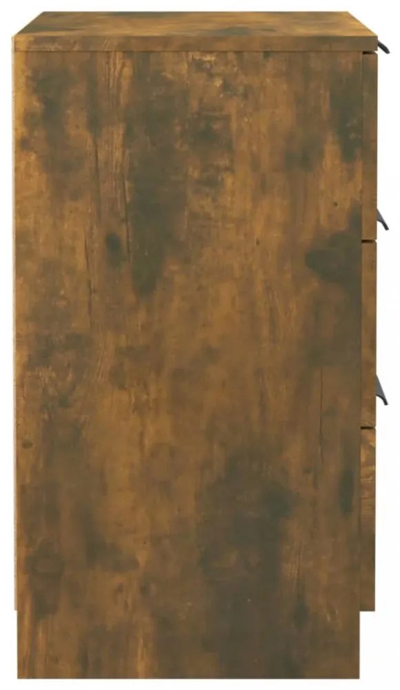2 db füstös tölgyszínű éjjeliszekrény 40 x 36 x 65 cm