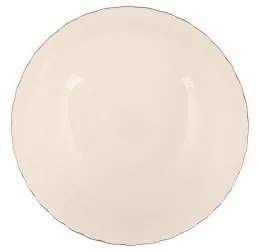 54 darabos étkészlet fehér/réz/csontporcelán