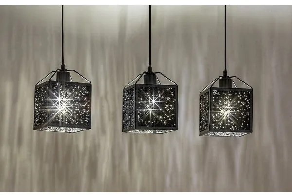 Rabalux 72219 - Csillár zsinóron SAMILO 3xE27/40W/230V fekete