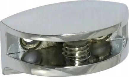 Kitámasztó üvegpolc tartó Króm üveg 6mm Mod.32
