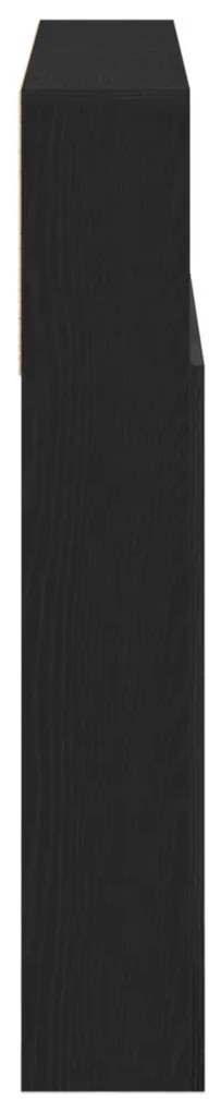 Fejhajtó szekrény Musta tammi 200 x 19 x 103.5 cm Műanyag Fa