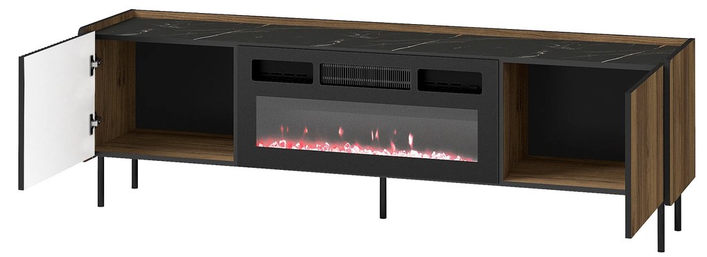 TV asztal Phelan P17 (warmia dió + fekete). 1062547