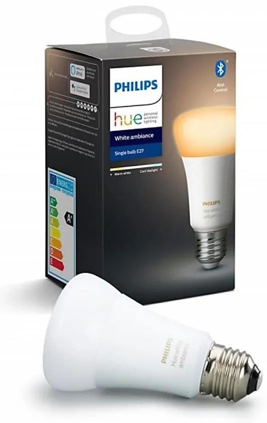 Fényerőszabályozható LED izzó Philips Hue WHITE AMBIANCE E27/8W/230V 2200-6500K