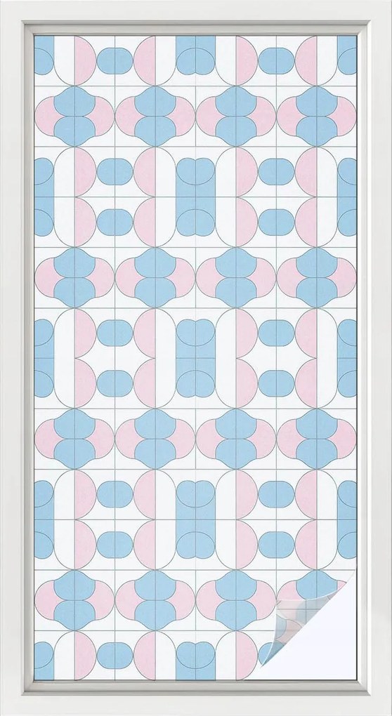 Öntapadós Ablakfólia Adatvédelem Pasztell minták 50x100