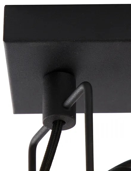 Ipari spotlámpa fekete 2 lámpás - Suplux