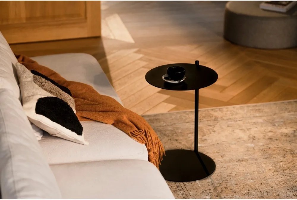 Acél kerek tárolóasztal 41x40 cm Ande – noo.ma