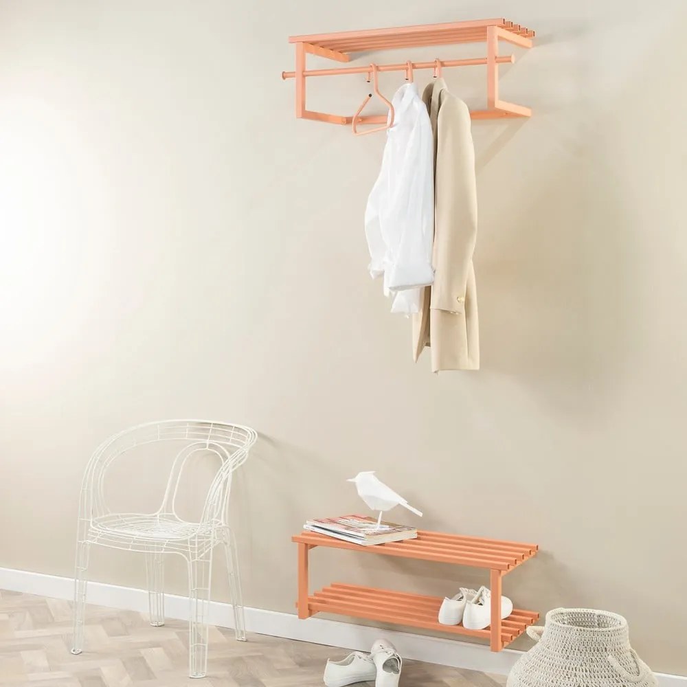 Lazacszínű fém függő cipőtartó 71x26x34 cm Marco – Spinder Design