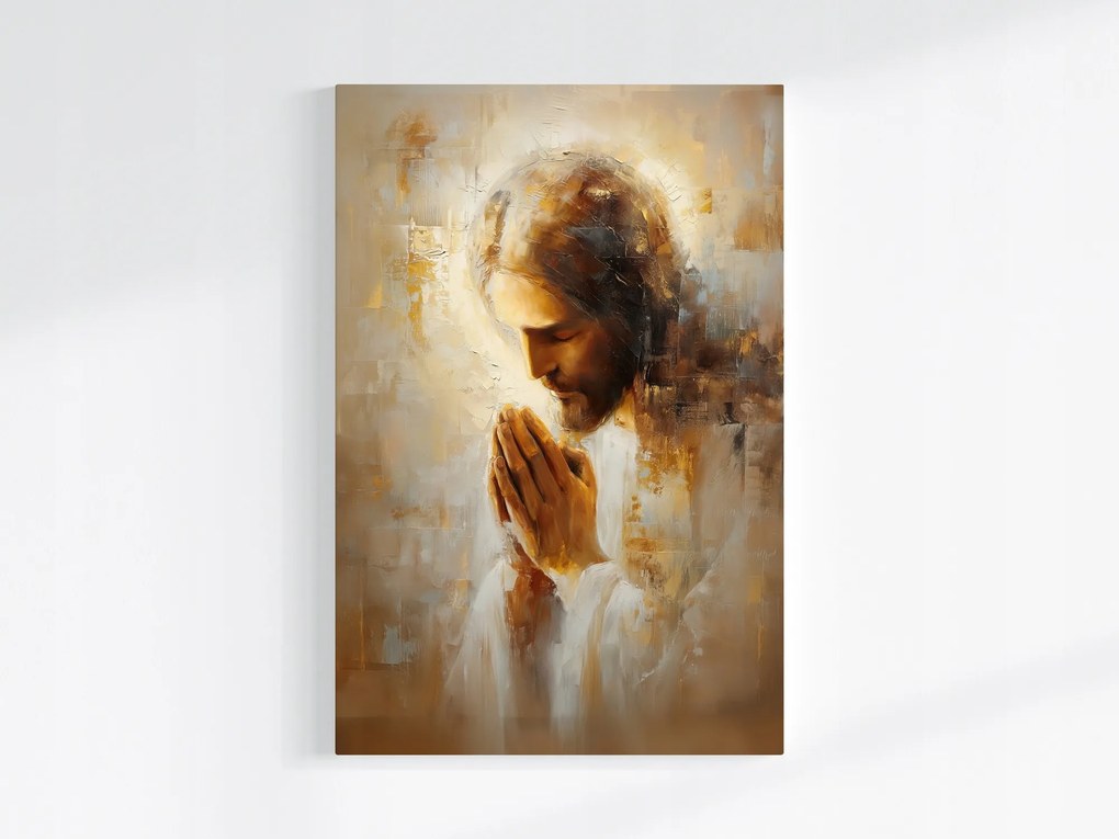 Vászonkép Canvas Jézus Krisztus Imádság Vallásos Művészet 80x120