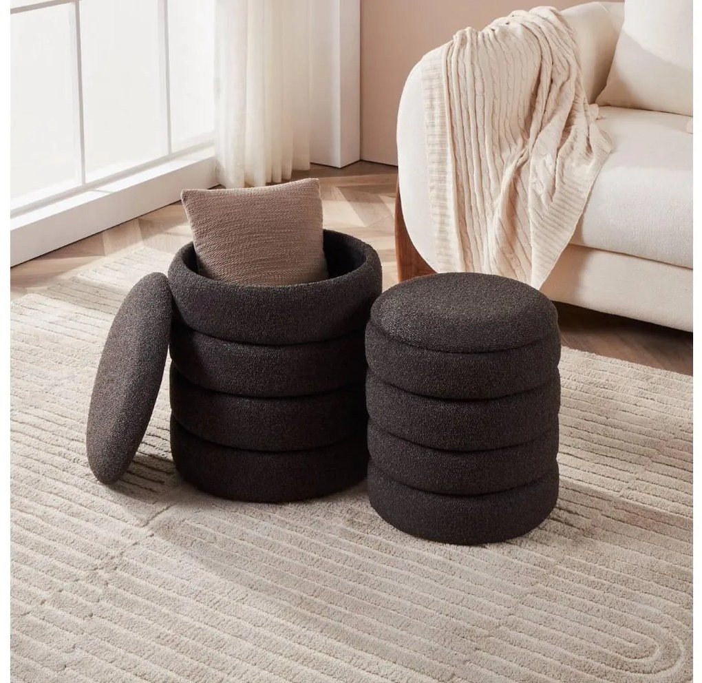 Eglo 424124 - KÉSZLET 2x Taburet AMPAHAKA átm. 33,5/40 cm fekete