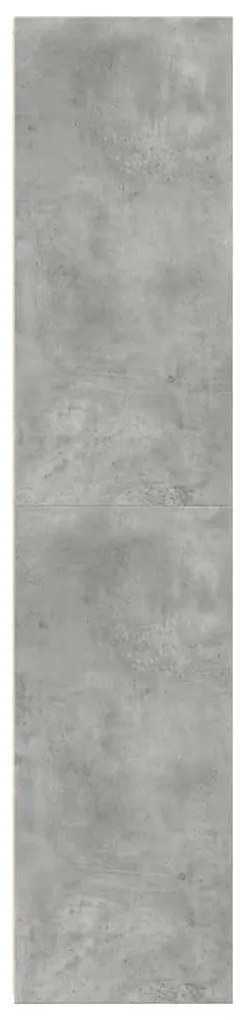 betonszürke szerelt fa magasszekrény 45 x 41 x 185