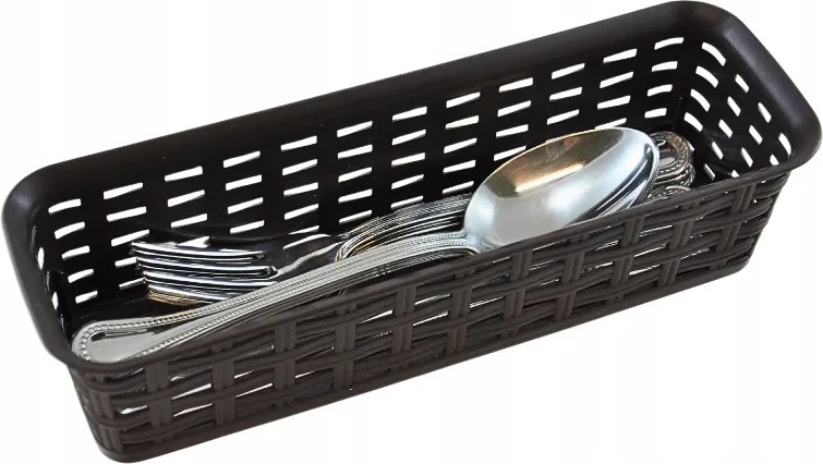 Evőeszköztartó kosár Barna 24,2x8x6 cm