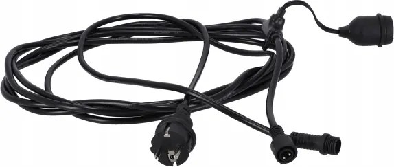 LED kültéri dekorációs fényfüzér 20xE27/1W/230V 20,94 m IP44 fekete