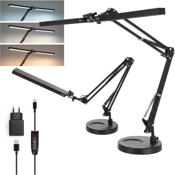 Brilagi - LED fényerőszabályozható asztali lámpa VARIO LED/15W/230V 3000-6000K fekete