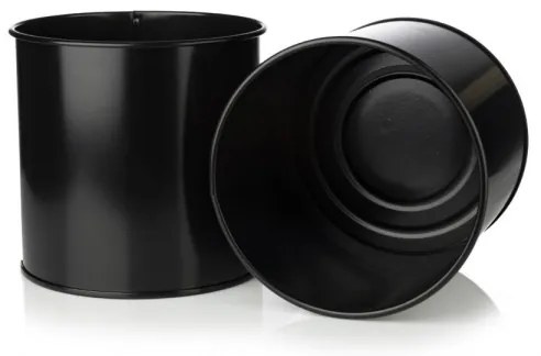 Fém virágcserép OSLO 95x17 cm fekete/arany