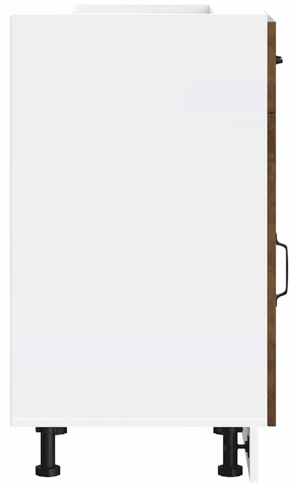 Konyhai alapszekrény Kalmar füstölt tölgy műfa