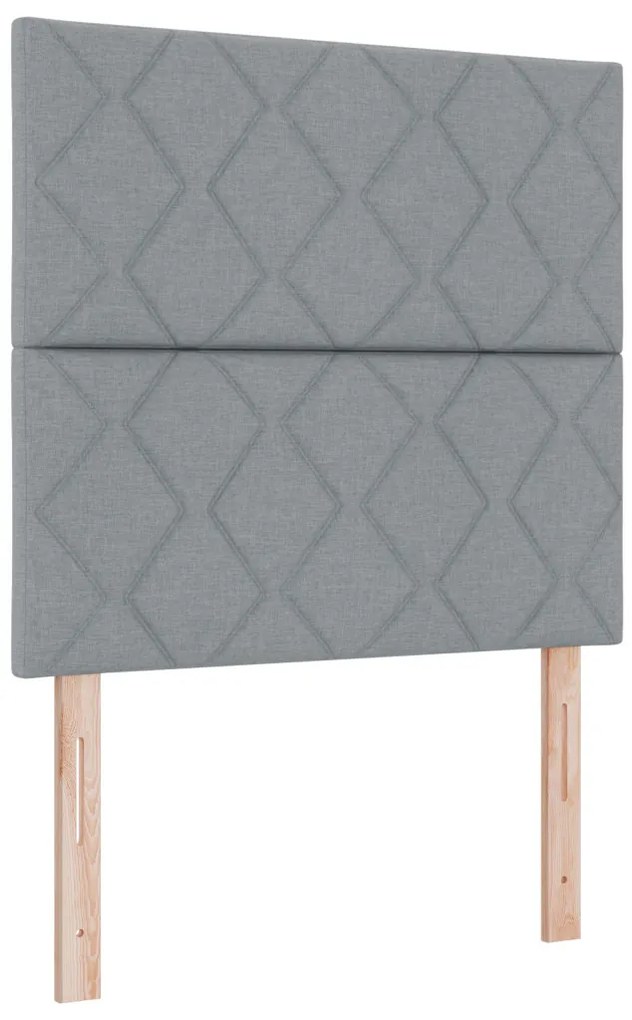 Textil Fejtámla Geometrikus Világosszürke 100 cm szövet