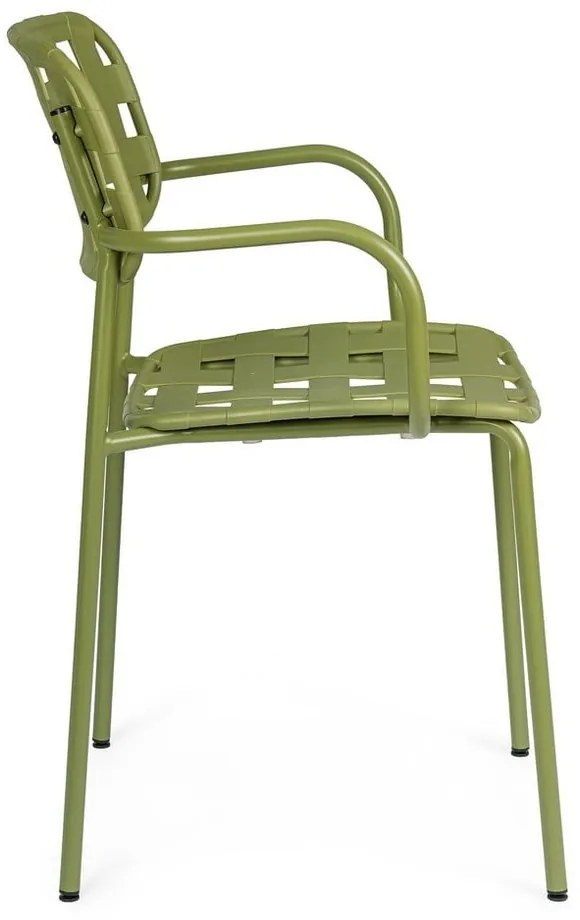 Zöld fém kerti szék szett 4 db-os Clover – Bizzotto