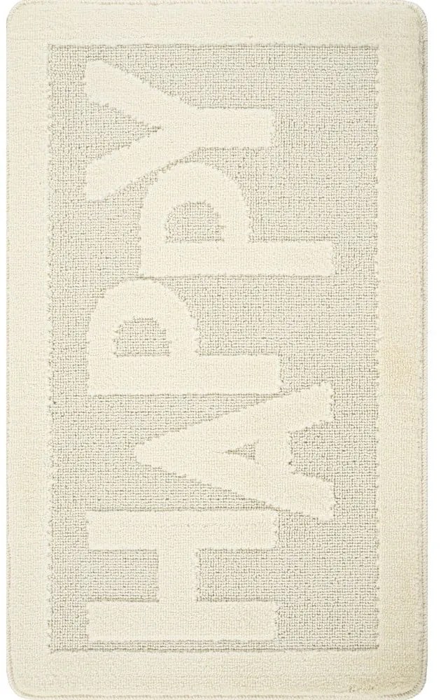 Krémszínű fürdőszobai kilépő 60x100 cm Happy – Foutastic