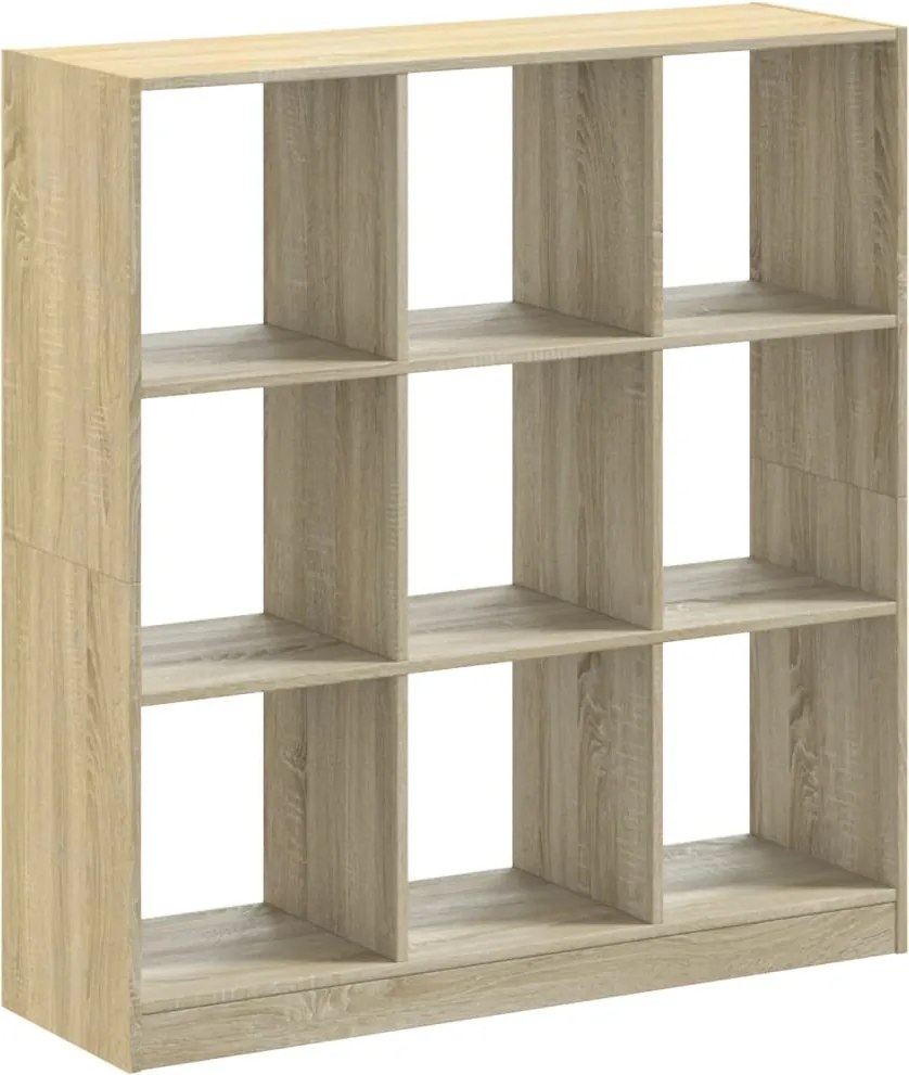 vidaXL sonoma tölgy színű szerelt fa könyvespolc 102 x 32 x 108 cm
