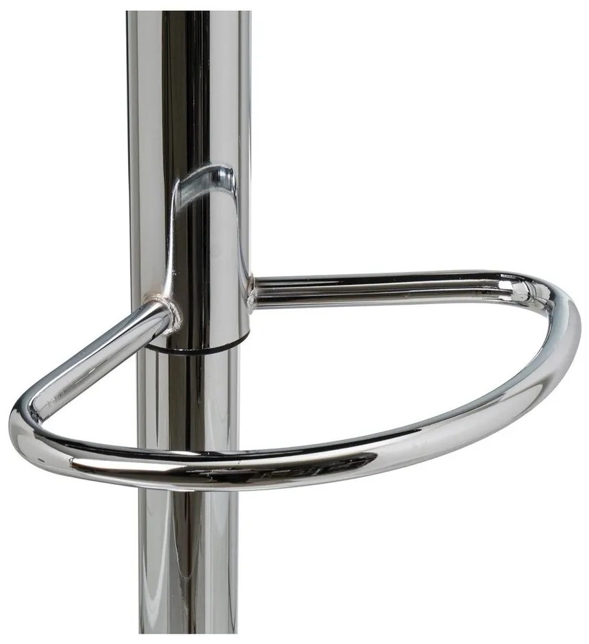 Fekete bőr utánzat állítható magasságú bárszék szett 2 db-os (ülésmagasság 93 cm) – Casa Selección