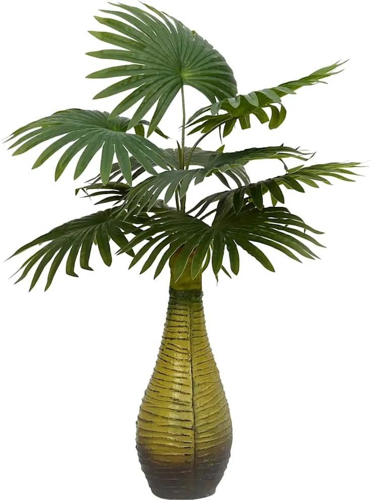 vidaXL zöld mesterséges pálmanövény 9 levéllel 65 cm