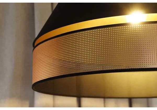 Duolla - Felületre szerelhető csillár COPPER SHINY 1xE27/15W/230V átm. 60 cm fekete/réz