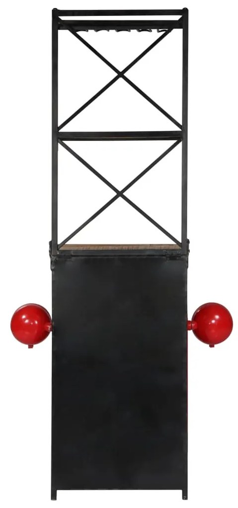 Tömör mangófa traktor borszekrény 49 x 31 x 172 cm