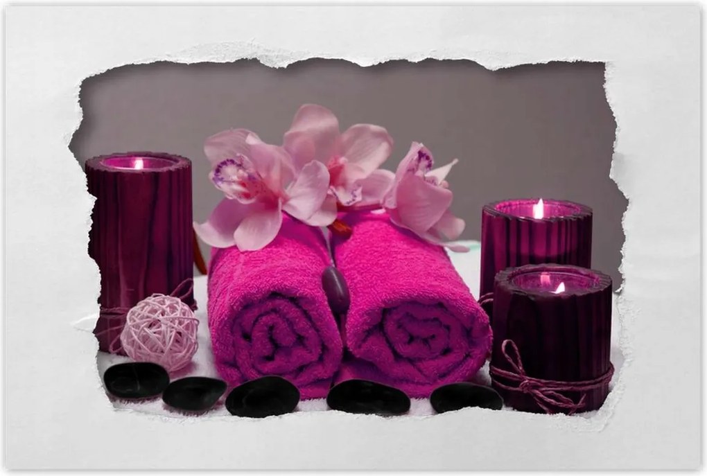 Poszterek 90x60 Őrült törölköző Fukszia