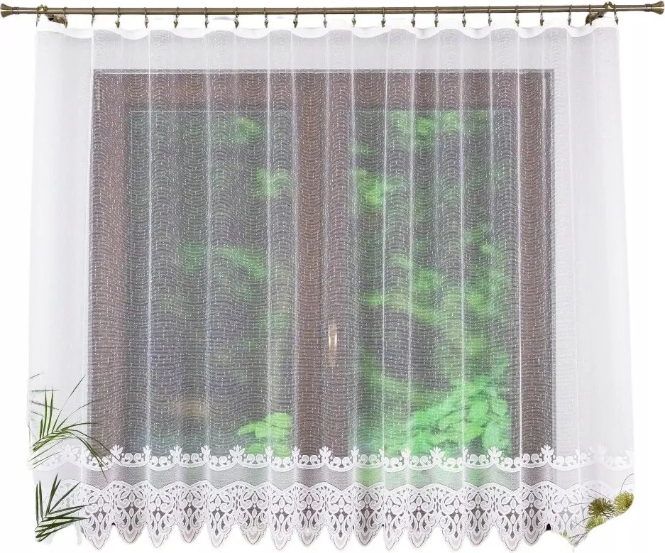 Rövid Egyenes Kész Függöny Szalaggal, Eredeti Minta Az Alján 300x110.