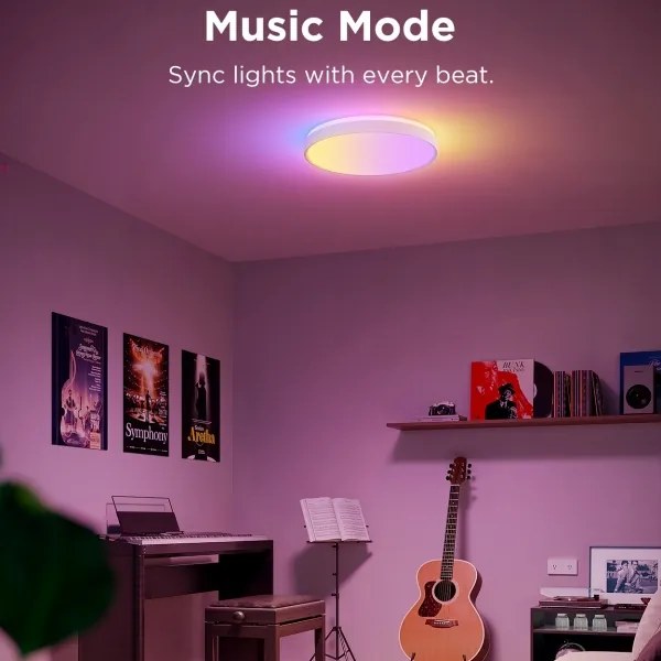 Govee - LED RGBIC Dimmelhető mennyezeti lámpa LED/49W/230V 2700-6500K Wi-Fi