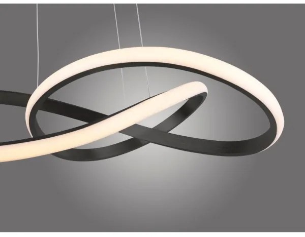 Leuchten Direkt 15402-18-LED Dimmelhető csillár zsinóron MARIA LED/25W/230V fekete