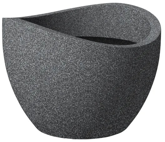 SCHEURICH MŰANYAG VIRÁGKASPÓ WAVE GLOBE (250) 60CM FEKETE GRÁNIT SZÍNŰ