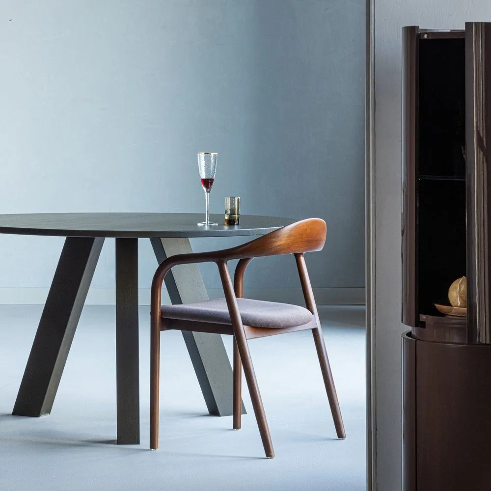 Barna bükkfa karfás étkezőszék Bran – WOOOD