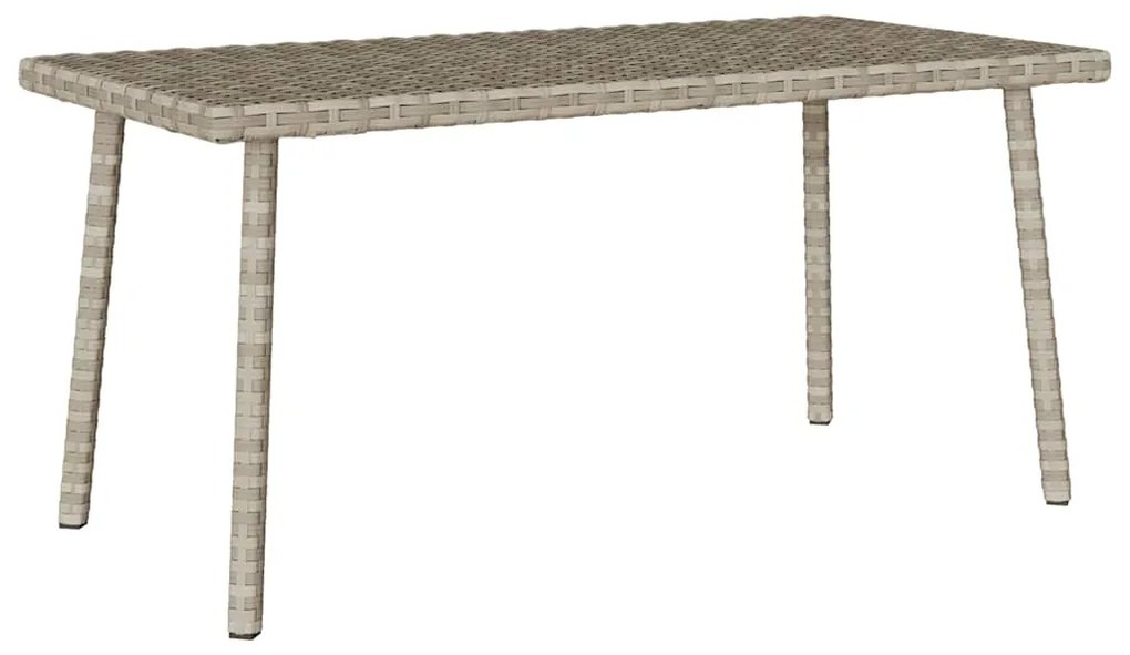 vidaXL téglalap polyrattan kerti dohányzóasztal 80x40x37cm