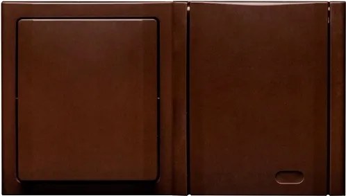 Polmark Bravo egykapcsolós kapcsoló aljzat barna ZH-11B.BR