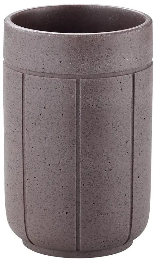 Sötétszürke poligyanta fogkefetartó pohár Kua – Blomus