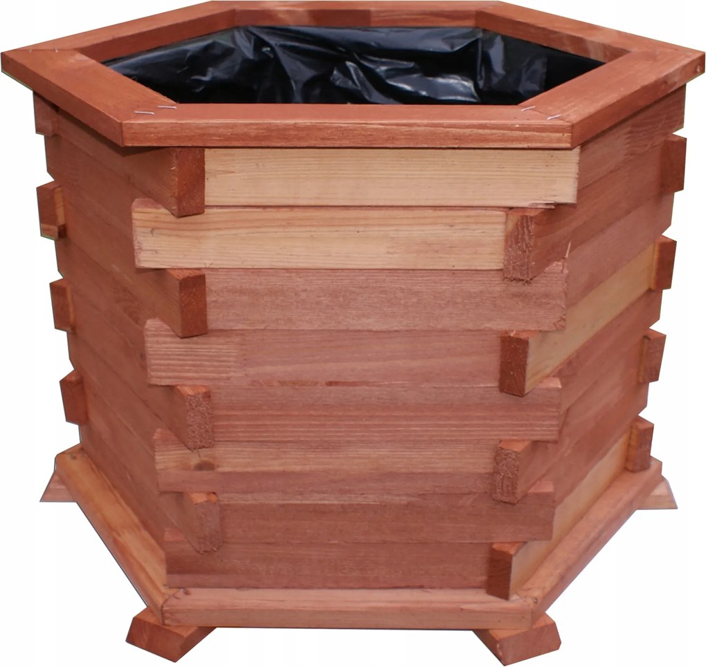 Fa kerti virágtartó nagy virágláda