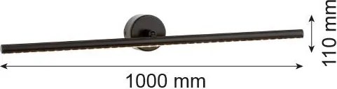 ARGON 8600 MIRIAM Képmegvilágító lámpa Fekete LED IP20