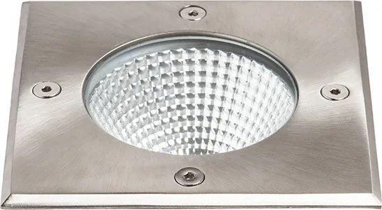 RENDL RIZZ SQ 125 rozsdamentes acél 230V LED 7W 41° IP67 3000K