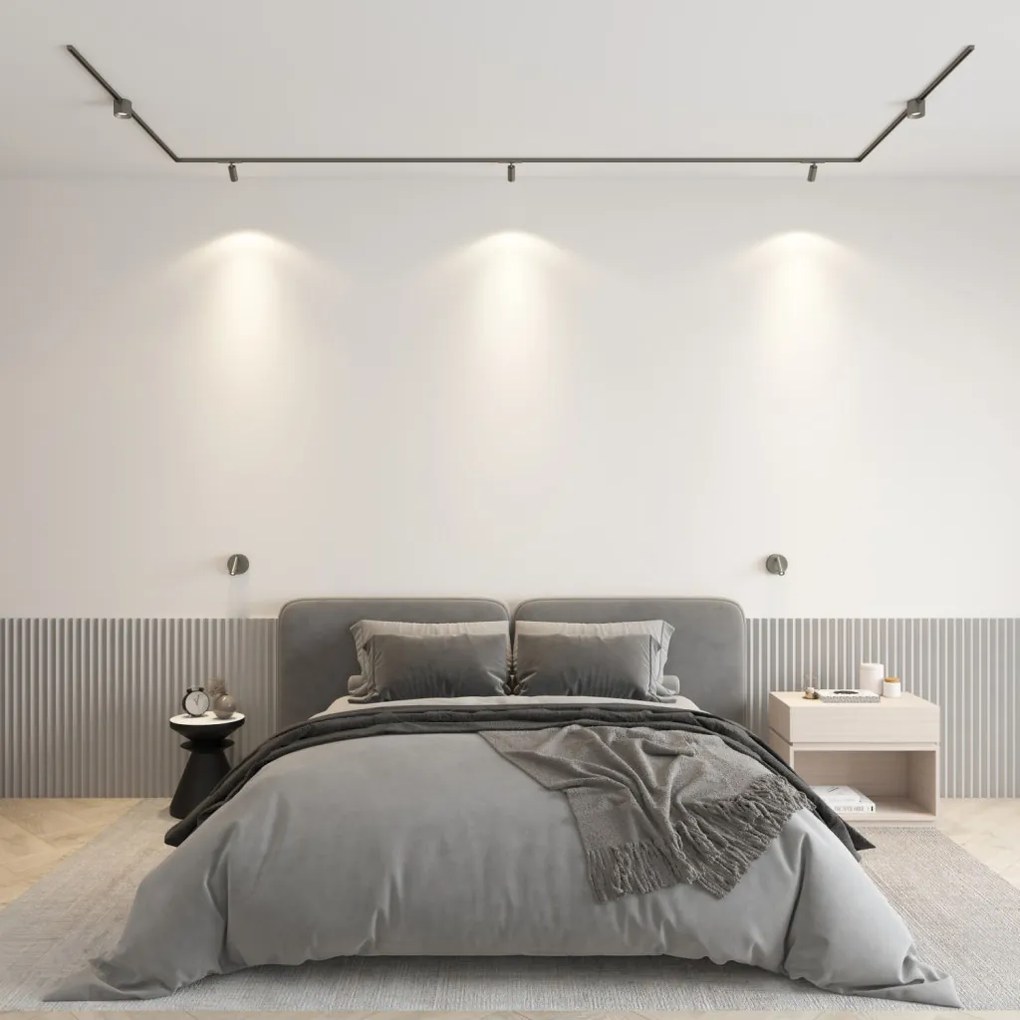 DK/EU-5072-DN Wall lamp SHINE WALL series, D104*H68, LED, IP20, 3000К, 3W, RA≥90, dark nickel color, aluminum — DK/EU-5072-DN