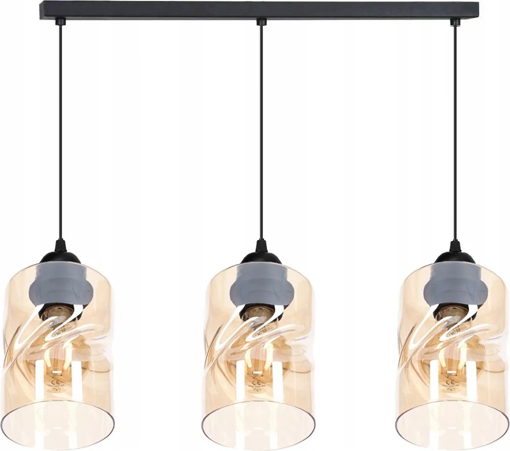 Mennyezeti Függőlámpa Állítható Loft 3 Üveg Csillár Lámpa Csillár