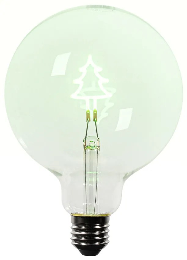 Karácsonyi E27 LED izzó karácsonyfa filament G125 átlátszó 1.8W 100 lm