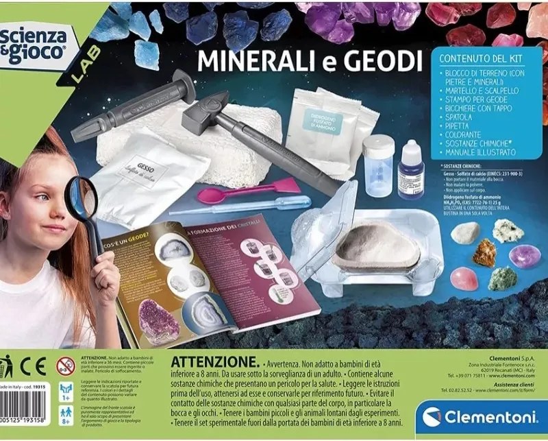 Ásványok és geódák Science tudományos szett Clementoni