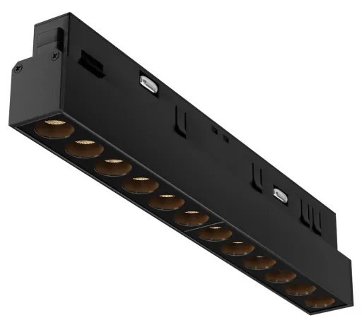 TR031-2-12W2.7K-B Points Alumínium Sín lámpafej Fekete Színű LED 12 W 2700 Kelvin 760 Lumen IP20