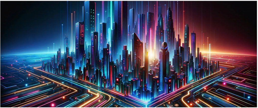 Kép - A jövő városa (120x50 cm)