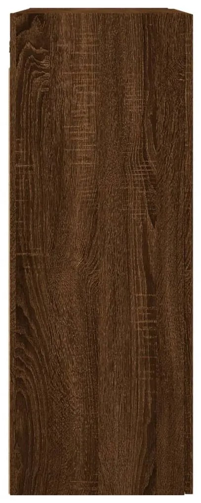 2 db barna tölgy színű faliszekrény 69,5 x 34 x 90 cm