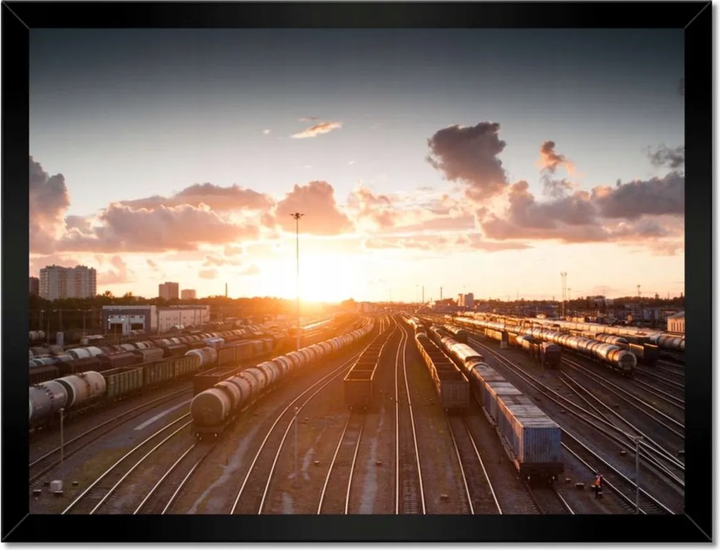 Poszterek keretben 40x30 Vasútállomás